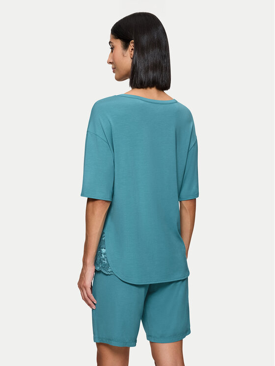 Triumph Triumph Pižama Timeless Sensuality 10222627 Turkizna Relaxed Fit