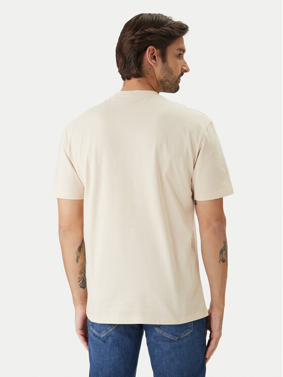 Guess Guess T-Shirt F6GI08 K8FQ4 Beżowy Reglan Fit