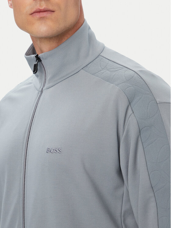 BOSS BOSS Džemperis Union Tape 50564098 Pilka Regular Fit