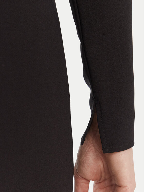 Elisabetta Franchi Elisabetta Franchi Koktejlové šaty AB-805-57E2-V460 Černá Slim Fit