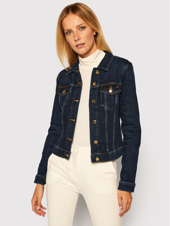 Tommy Hilfiger Giacca di jeans Vienna WW0WW28320 Blu scuro Regular Fit •  Modivo.it