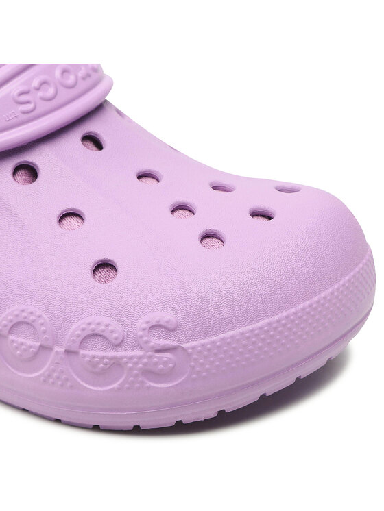Crocs Crocs Šľapky 9 Baby Lined Clog 205969-5Q5 Fialová