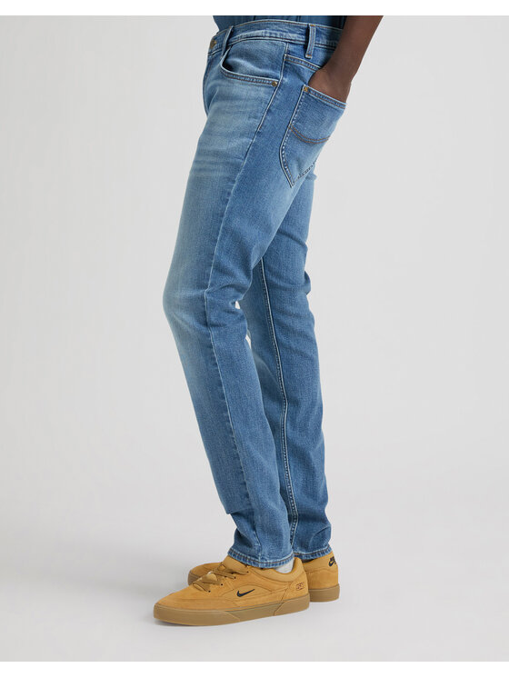 Lee Lee Jeansy LUKE Niebieski Slim Fit