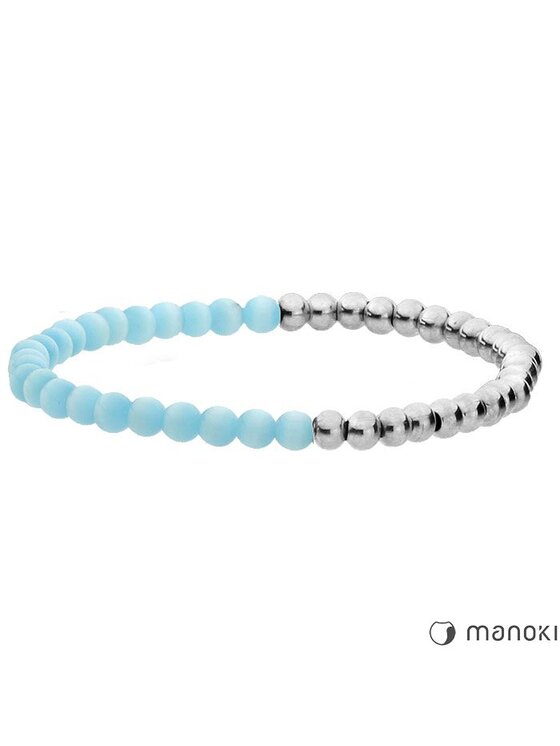 Manoki manoki Bransoletka BA467SN Niebieski