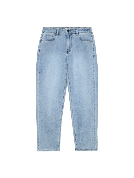 Oltre Oltre Jeansy P595R008660N004 Turkusowy Boy Fit