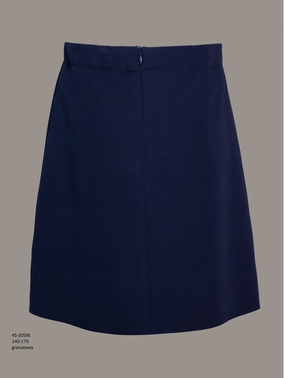 SLY SLY Spódnica 4S-305B Granatowy Comfortable Fit