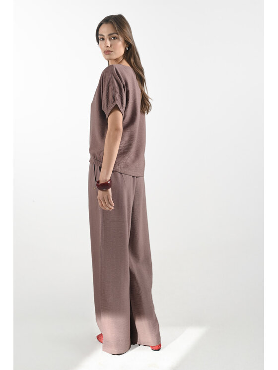Femestage Femestage Dámské kalhoty Femestage AB BASE TRU1880-016 Hnědá Regular Fit