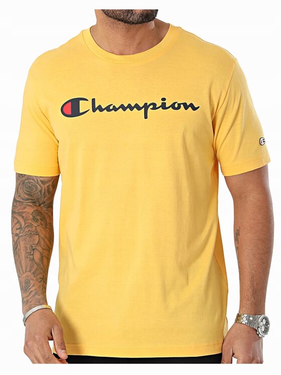 Champion Champion T-Shirt 219831-YS107 Żółty Standard Fit