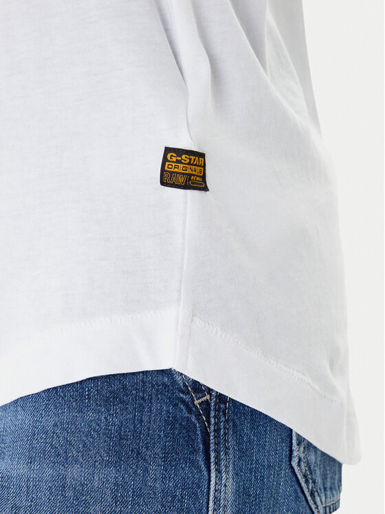 G-Star Raw G-Star Raw T-shirt Rolled Up D24524-4107 Bijela Loose Fit