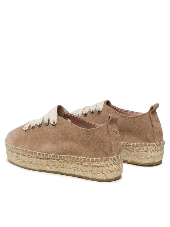 Manebi Manebi Espadryle Lace-Up Espadrilles W 1.9 E0 Beżowy