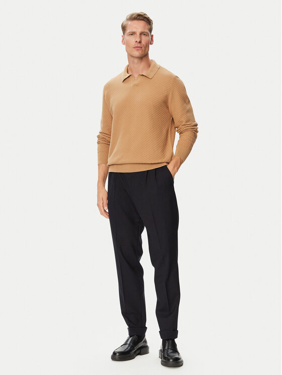 BOSS BOSS Džemperis H-Lomarino 50565511 Bēšs Regular Fit