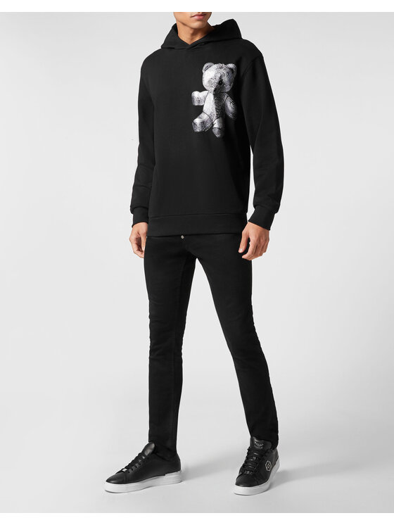 PHILIPP PLEIN PHILIPP PLEIN Mikina 779 Čierna Regular Fit