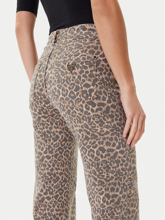 Guess Guess Jeans hlače W5YA1A WHFP2 Rjava Wide Leg