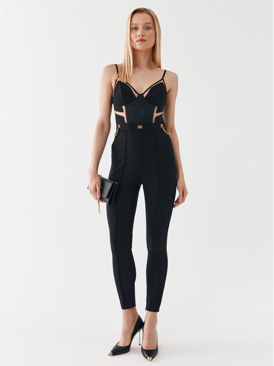 Elisabetta Franchi Elisabetta Franchi Гащеризон TU-010-36E2 Черен Slim Fit