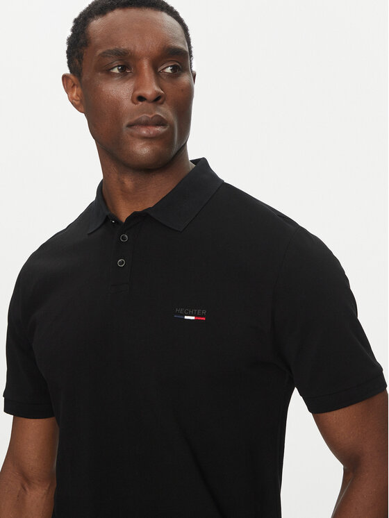 Hechter Paris Hechter Paris Polo Pique 74004 151902 Melns Regular Fit