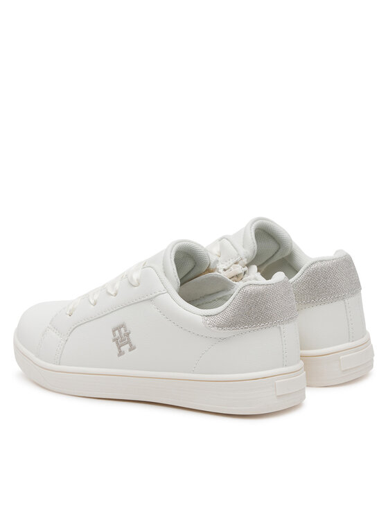 Tommy Hilfiger Tommy Hilfiger Sneakersy Low Cut Velcro Sneaker T1A9-33728-1439 S Biały