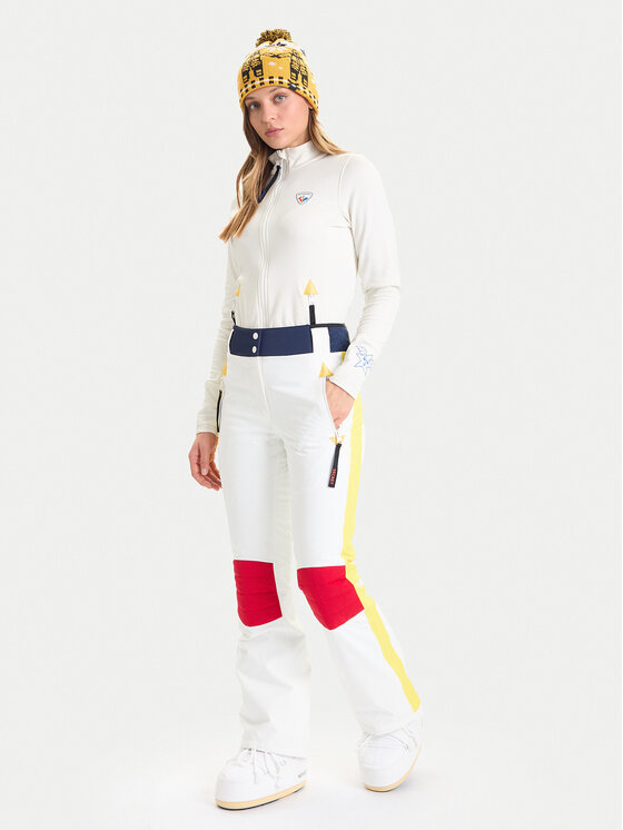 Rossignol Rossignol Lyžiarske nohavice Jcc Valdiz RLOWP13 Écru Regular Fit