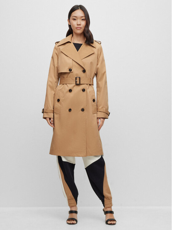 BOSS Boss Trenčas 50489115 Smėlio Regular Fit