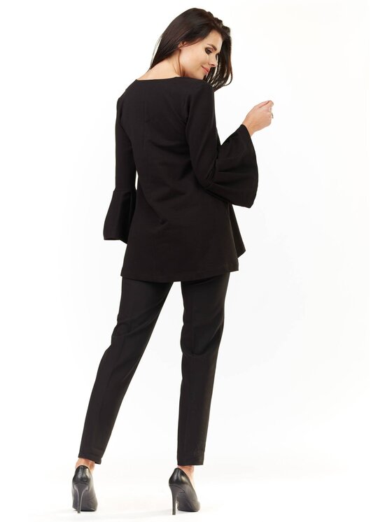 Infinite You Infinite You Bluzka M156 Czarny Basic Fit