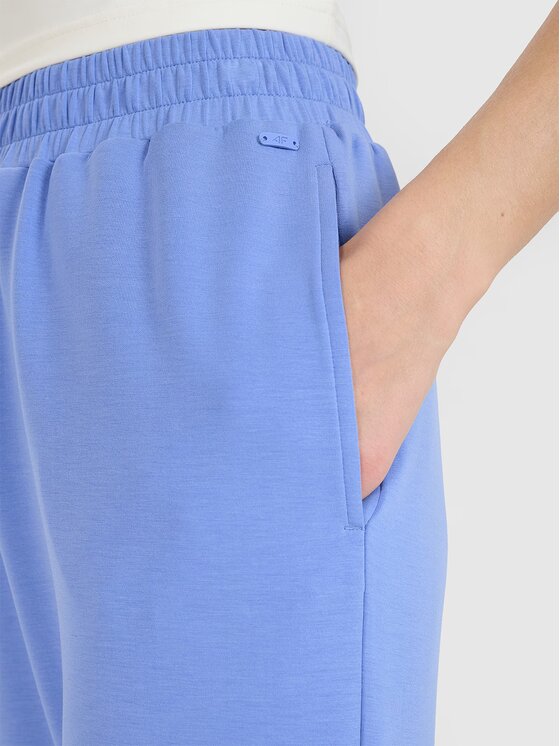 4F 4F Παντελόνι φόρμας 4FWSS25TTROF1010-33S Μπλε Regular Fit