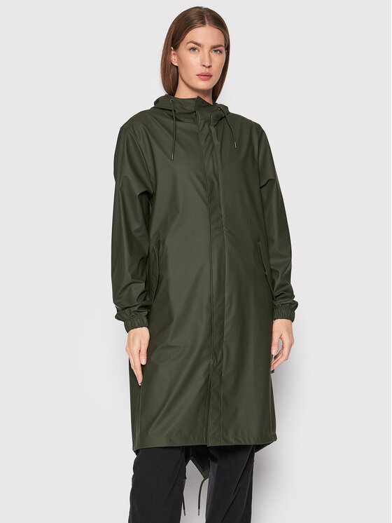 Rains Rains Kurtka przeciwdeszczowa Unisex 18140 Zielony Regular Fit
