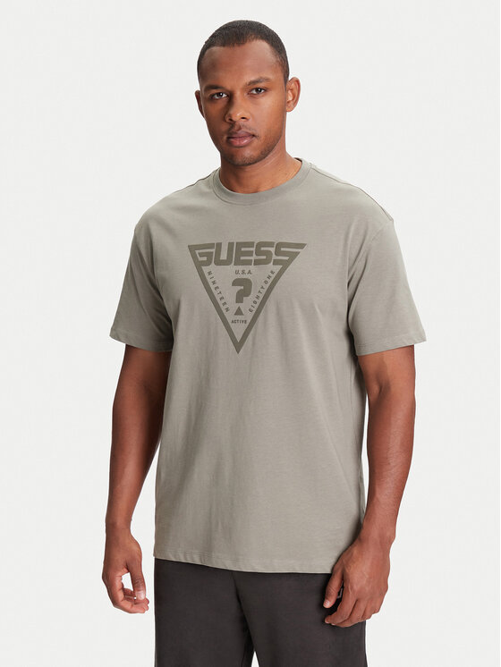 Guess Guess T-Shirt Z4BI02 I3Z14 Zielony Regular Fit