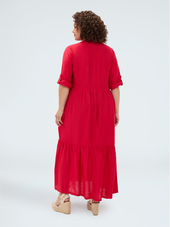 Fiorella Rubino Fiorella Rubino Sukienka wieczorowa 7025T001876N016 Czerwony A-Line Fit