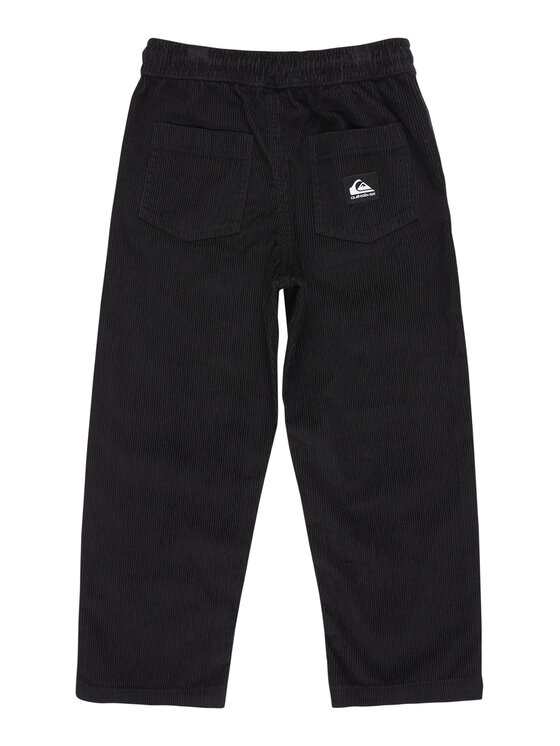 Quiksilver Quiksilver Hlače iz tkanine Taxer Cord EQKNP03066 Črna Tapered Fit