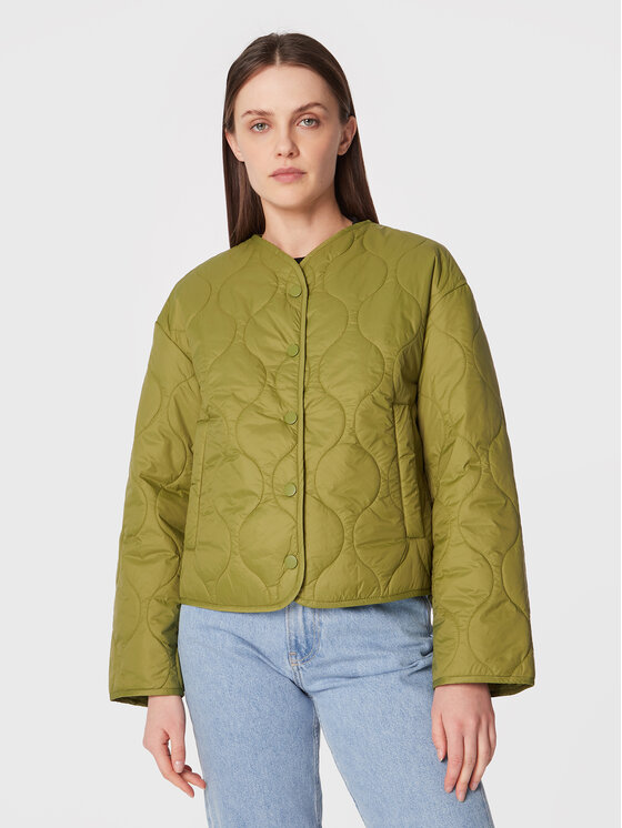 United Colors Of Benetton United Colors Of Benetton Prehodna jakna 2TWDDN011 Zelena Regular Fit