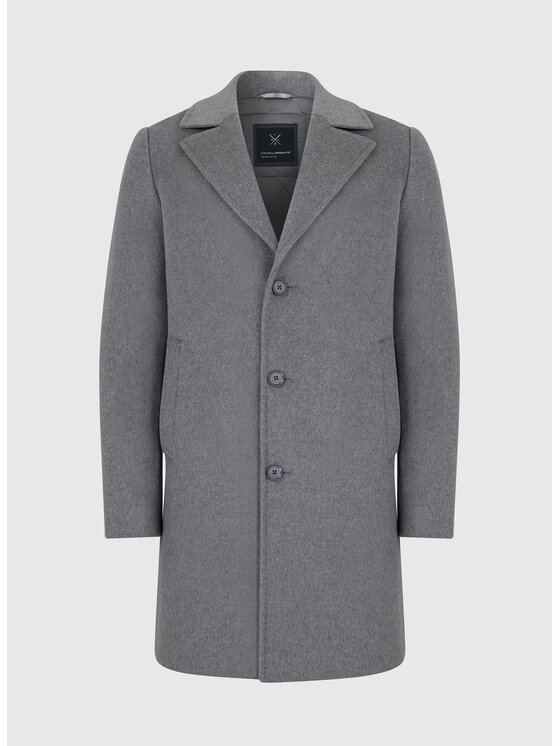 Pako Lorente Pako Lorente Płaszcz P23WF-7X-002 Szary Classic Fit