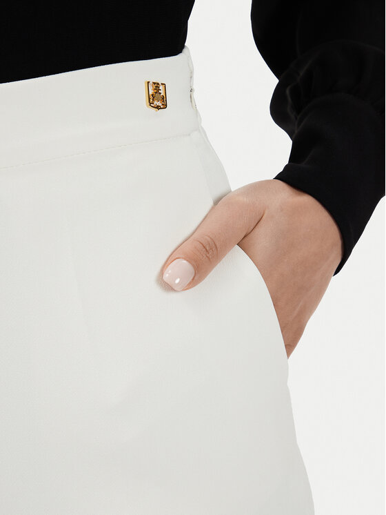 Elisabetta Franchi Elisabetta Franchi Pantaloni di tessuto PA-030-46E2-V250 Bianco Regular Fit