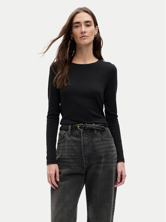 Gap Bluzka 540609-03 Czarny Slim Fit