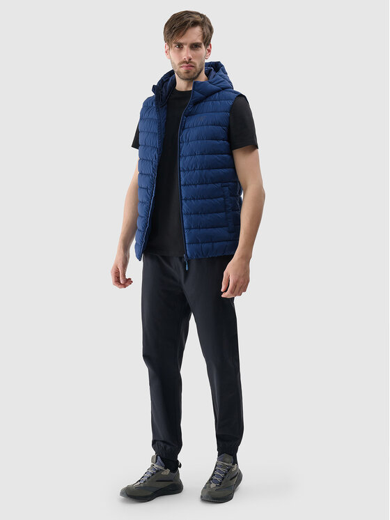 4F 4F Kamizelka BASIC+ Turkusowy Regular Fit