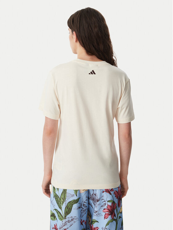 adidas adidas T-Shirt Fram Rio Graphic KR0280 Krémová Regular Fit