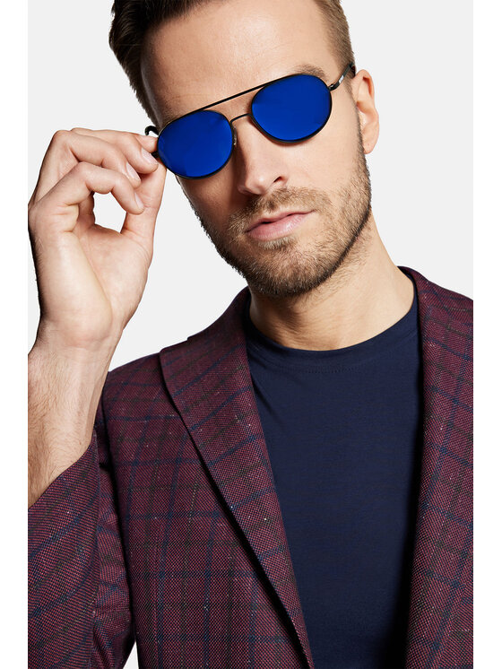 Lancerto Lancerto Marynarka Savona MA099123000012 Bordowy Slim Fit