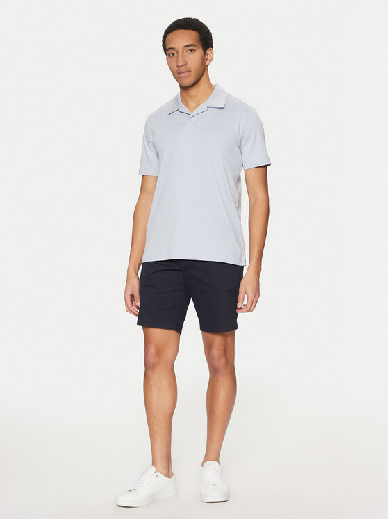 Calvin Klein Calvin Klein Тениска с яка и копчета K10K114133 Син Regular Fit
