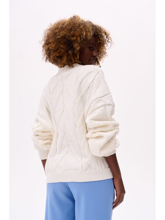 blue shadow blue shadow Kardigan Bosin Écru Regular Fit