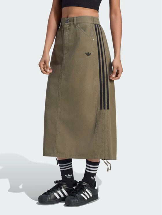 adidas adidas Spódnica maxi 168878 Zielony Regular Fit
