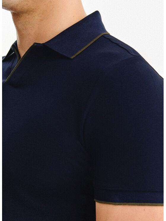 Pako Lorente Pako Lorente Polo P25WF-TX-002 Granatowy Classic Fit