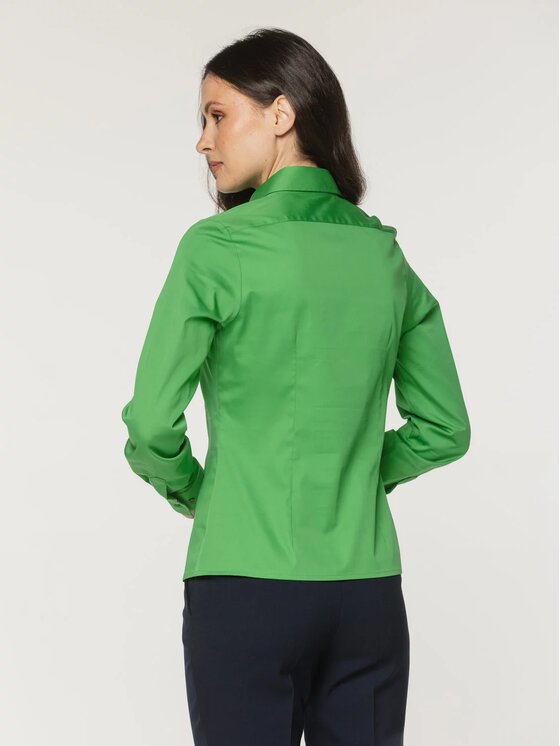 Willsoor Willsoor Koszula 61505 Zielony Slim Fit