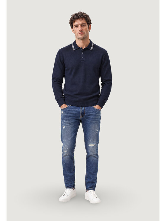 Armani Exchange Armani Exchange Sweter XM002996 AF13776 Niebieski Casual Fit