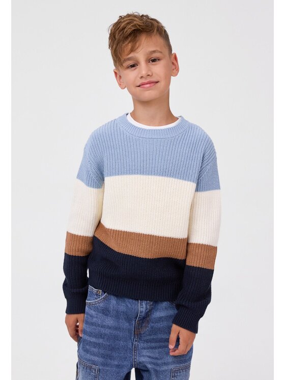 minoti minoti Sweter 33KNIT264 Niebieski Regular Fit