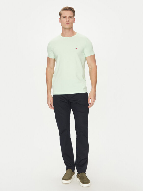 Tommy Hilfiger Tommy Hilfiger T-krekls MW0MW10800 Zaļš Slim Fit