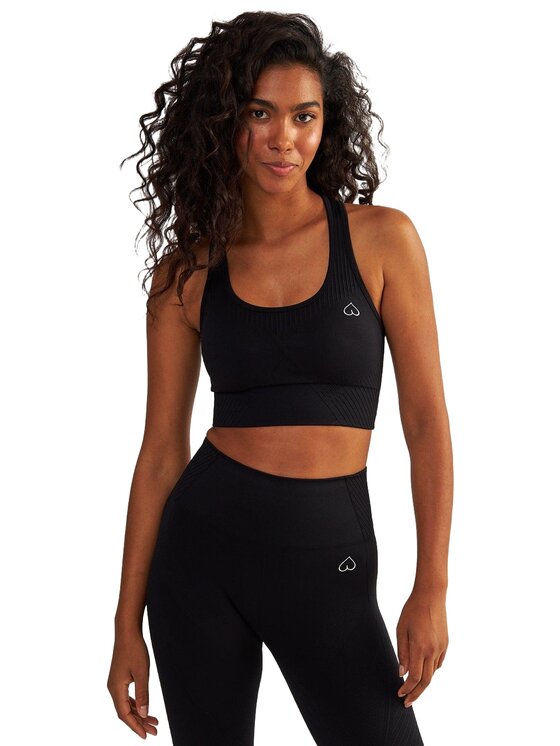 BeShaped BeShaped Biustonosz sportowy Bezszwowy Femme Force Czarny
