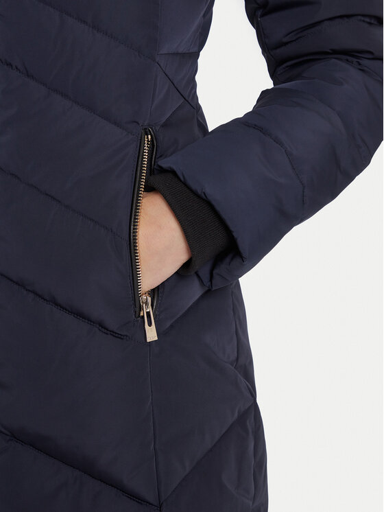 Morgan Morgan Παλτό χειμωνιάτικο 252-GCLEA Σκούρο μπλε Slim Fit