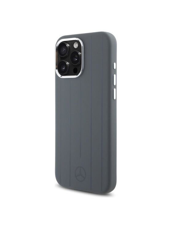 Mercedes-Benz Mercedes-Benz Etui na telefon Silicone Vertical Tonal Stripes Szary