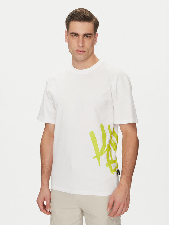 Karl Kani Tričko Signature Tag 60300330 Biela Regular Fit