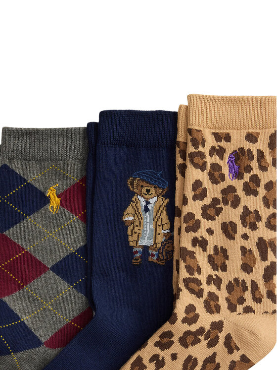 Polo Ralph Lauren Polo Ralph Lauren 3er-Set hohe Kindersocken 448P03258001 Bunt