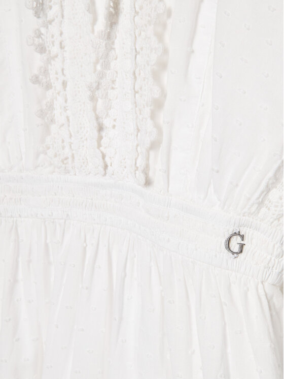Guess Guess Kasdieninė suknelė J3GK41 WFDN0 Balta Regular Fit