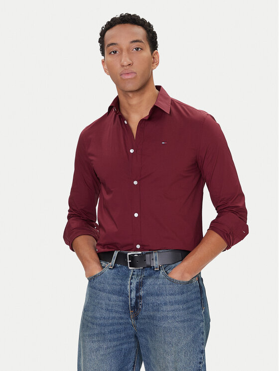 Tommy Jeans Tommy Jeans Hemd Original DM0DM04405 Rot Slim Fit